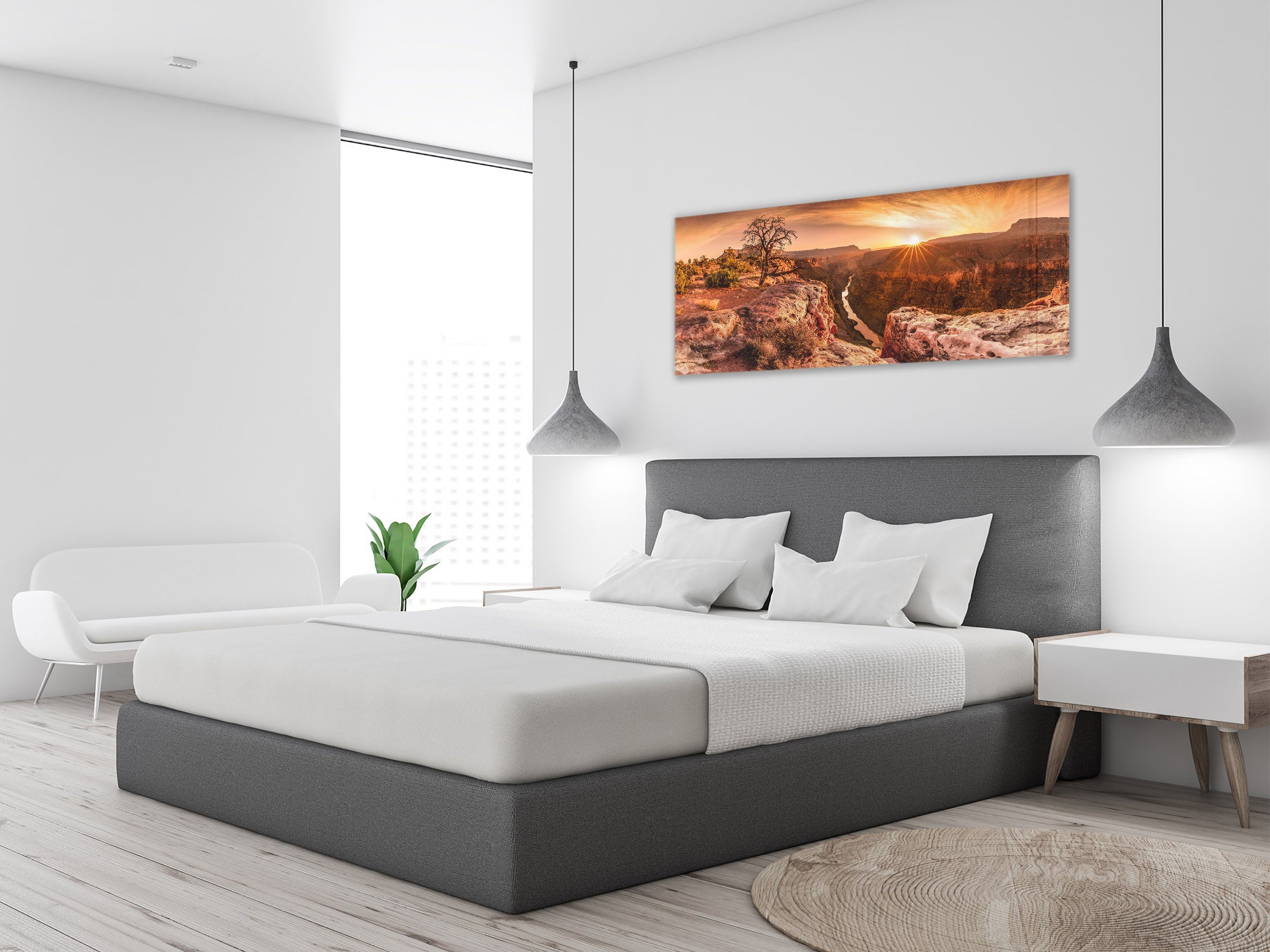 Glass Print Wall Art – Available in 5 different sizes – Nature Series 01A: Grand Canyon