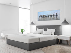 Wall Art Glass Print Picture – Available in 5 different sizes – Animals Series 02: Group of King penguins