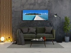 Glass Print Wall Art – Image on Glass 125 x 50 cm (? 50” x 20”) ; Sea 19
