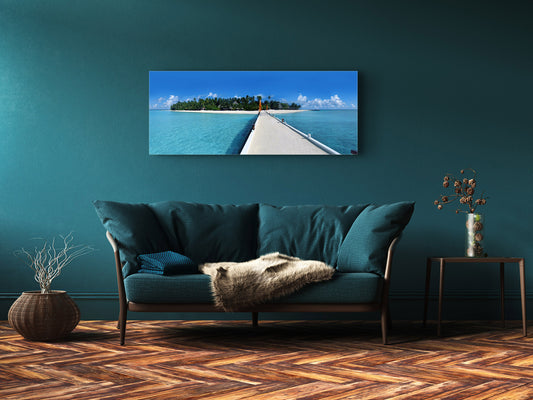 Glass Print Wall Art – Image on Glass 125 x 50 cm (? 50” x 20”) ; Sea 19