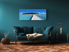 Glass Print Wall Art – Image on Glass 125 x 50 cm (? 50” x 20”) ; Sea 19