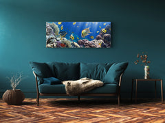 Glass Print Wall Art – Image on Glass 125 x 50 cm (? 50” x 20”) ; Water 4