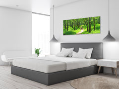 Glass Print Wall Art – Image on Glass 125 x 50 cm (? 50” x 20”) ; Forest 9