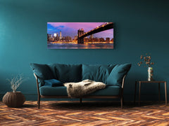 Glass Print Wall Art – Image on Glass 125 x 50 cm (? 50” x 20”) ; Bridge 17