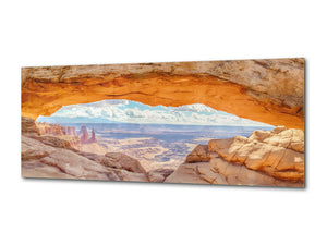 Glass Print Wall Art – Available in 5 different sizes – Nature Series 01A: Rocky landscape