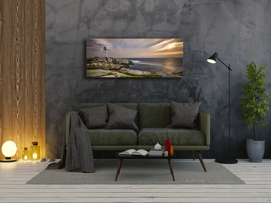 Glass Print Wall Art – Image on Glass 125 x 50 cm (? 50” x 20”) ; Lighthouse 1