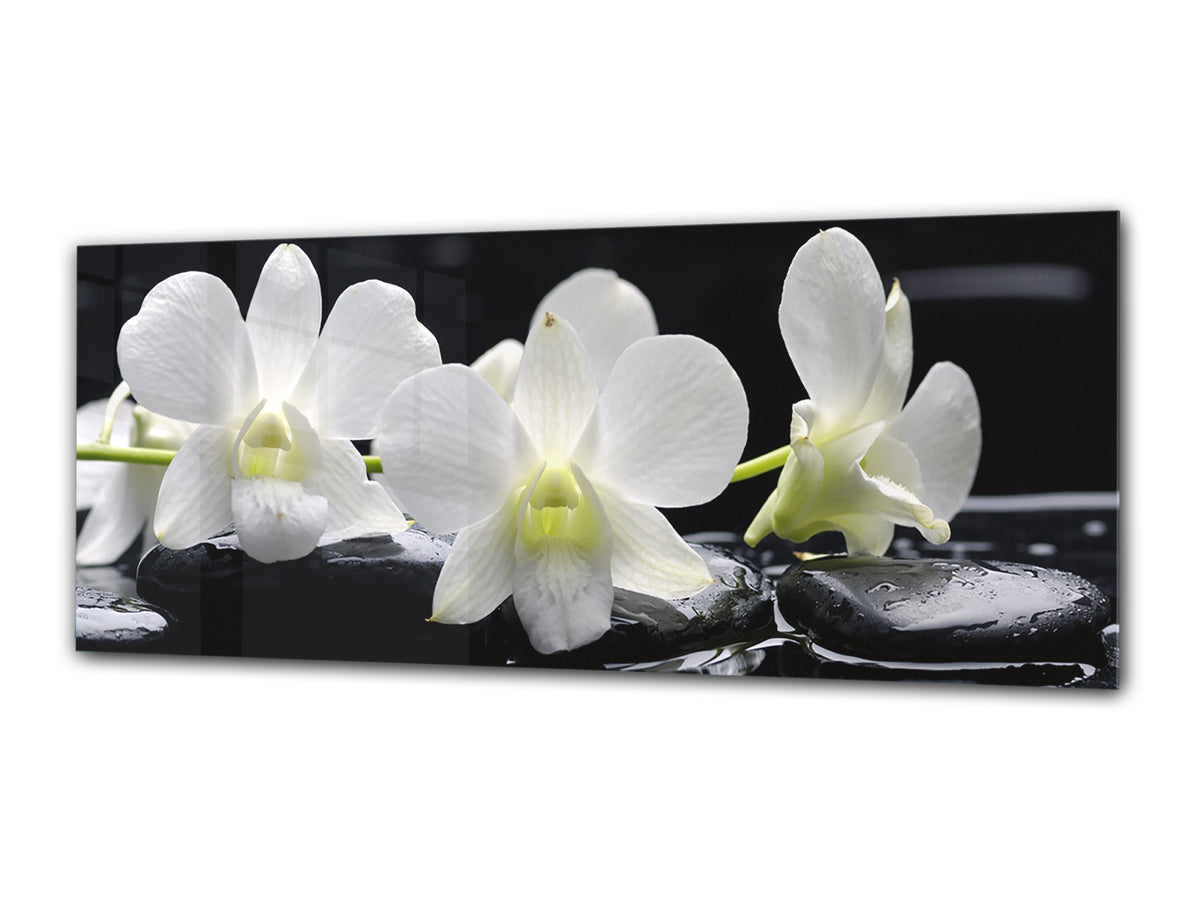 Glass Print Wall Art – Image on Glass 125 x 50 cm (? 50” x 20”) ; Flower 10