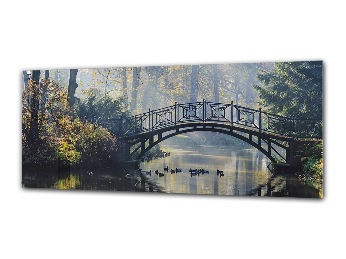 Glass Print Wall Art – Image on Glass 125 x 50 cm (? 50” x 20”) ; River 1