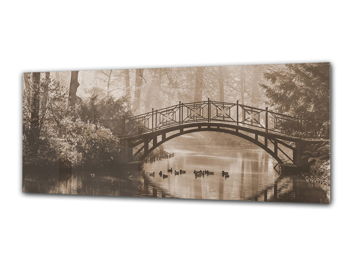 Glass Print Wall Art – Image on Glass 125 x 50 cm (? 50” x 20”) ; River 2