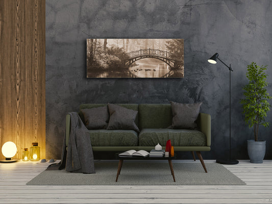 Glass Print Wall Art – Image on Glass 125 x 50 cm (? 50” x 20”) ; River 2