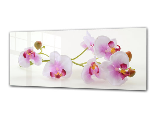 Glass Print Wall Art – Image on Glass 125 x 50 cm (? 50” x 20”) ; Flower 25