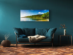 Glasdruck-Wandkunst – Bild auf Glas 125 x 50 cm (≈ 50” x 20”) ; See 11