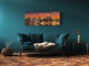 Beautiful Quality Glass Print Picture – Available in 5 different sizes – Cities Series 04: New York City panorama at sunrise