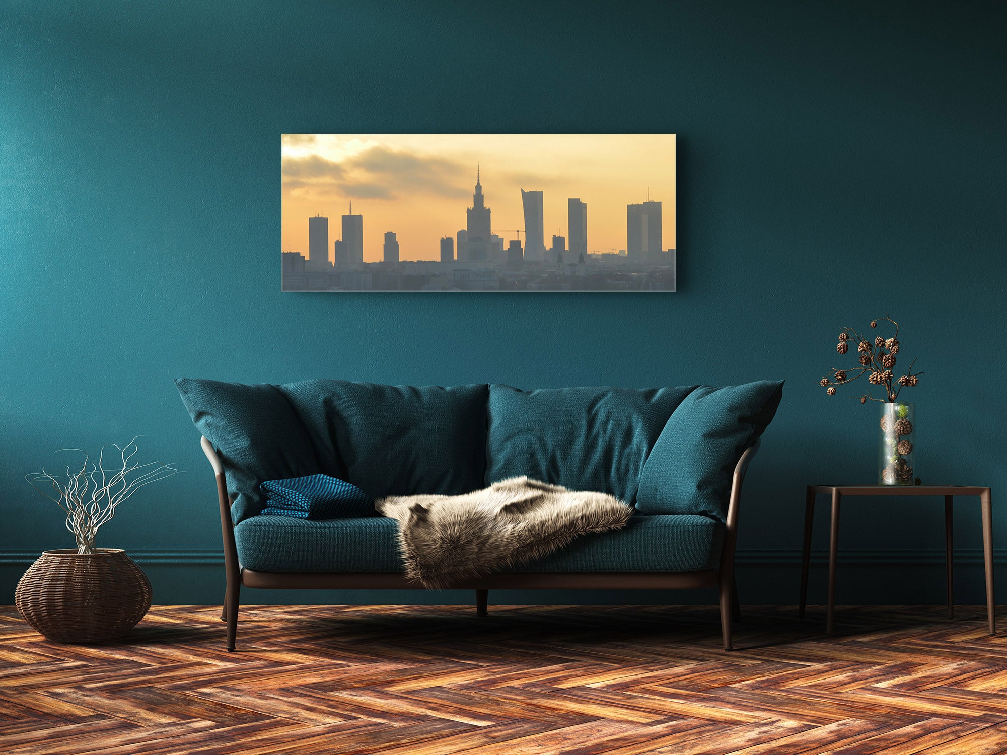 Glass Print Wall Art – Image on Glass 125 x 50 cm (? 50” x 20”) ; City 43