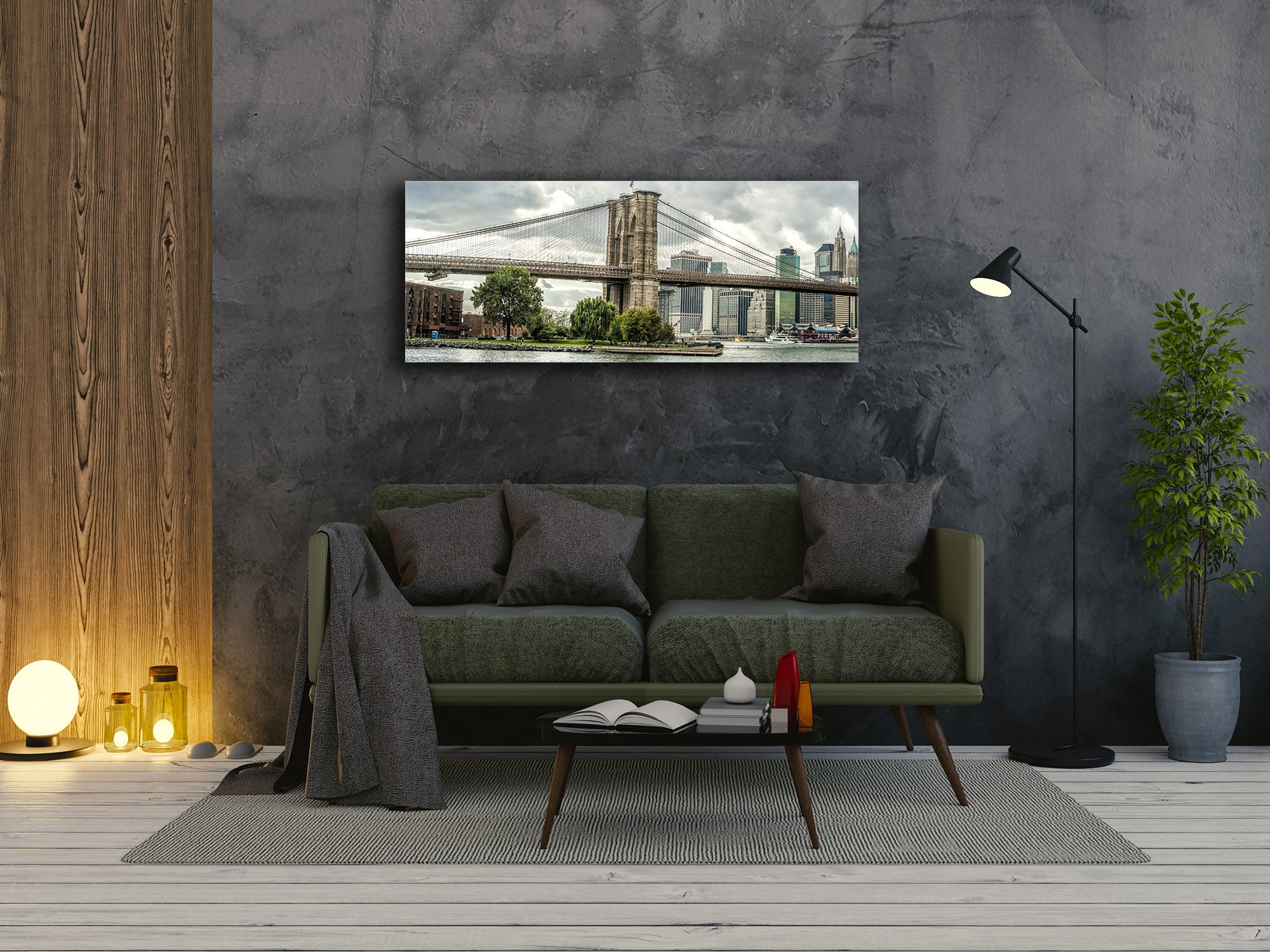 Glass Print Wall Art – Image on Glass 125 x 50 cm (? 50” x 20”) ; Bridge 16