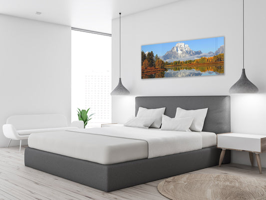 Glass Print Wall Art – Image on Glass 125 x 50 cm (? 50” x 20”) ; Mountains 14