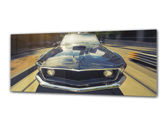 Glass Print Wall Art – Image on Glass 125 x 50 cm (? 50” x 20”) ; Car 2