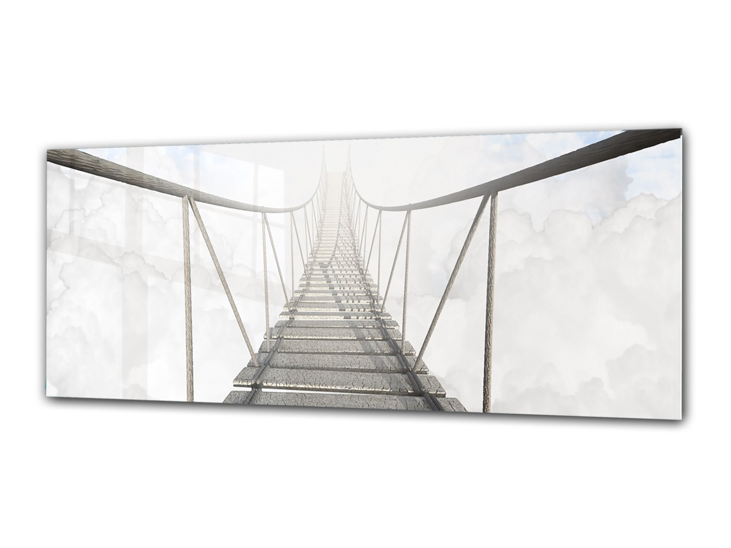 Glass Print Wall Art – Image on Glass 125 x 50 cm (? 50” x 20”) ; Bridge 26