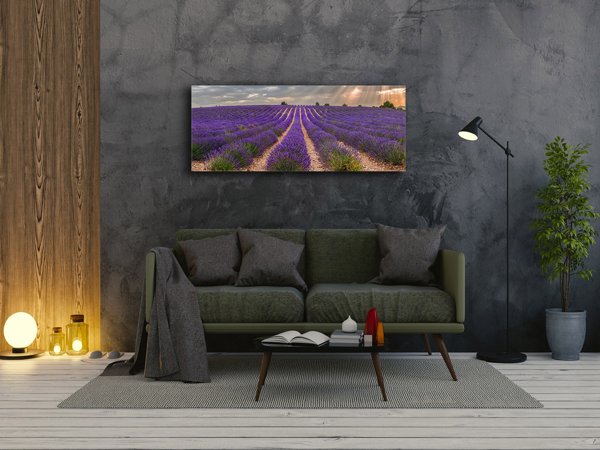 Glass Print Wall Art – Image on Glass 125 x 50 cm (? 50” x 20”) ; Heathers 1