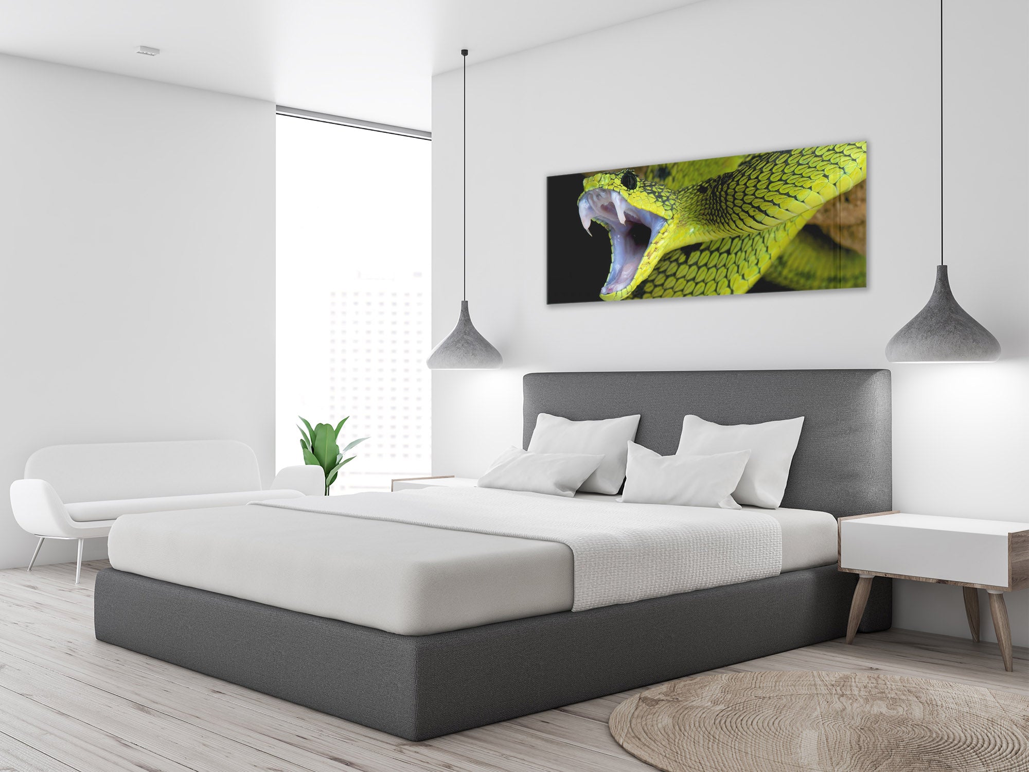 Glass Print Wall Art – Image on Glass 125 x 50 cm (? 50” x 20”) ; Animals 1