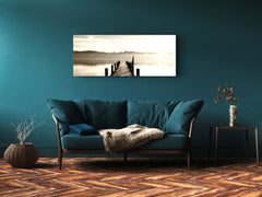 Glass Print Wall Art – Image on Glass 125 x 50 cm (? 50” x 20”) ; Pier 19