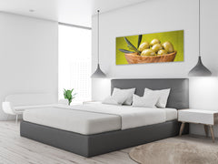 Glass Print Wall Art – Image on Glass 125 x 50 cm (? 50” x 20”) ; Olives 1