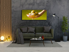 Glass Print Wall Art – Image on Glass 125 x 50 cm (? 50” x 20”) ; Olives 2