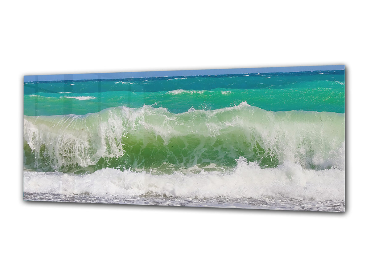 Glass Print Wall Art – Image on Glass 125 x 50 cm (? 50” x 20”) ; Seacoast 8