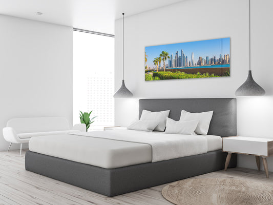 Glass Print Wall Art – Image on Glass 125 x 50 cm (? 50” x 20”) ; City 23