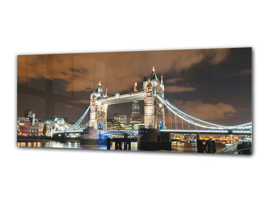 Glass Print Wall Art – Image on Glass 125 x 50 cm (? 50” x 20”) ; Bridge 18