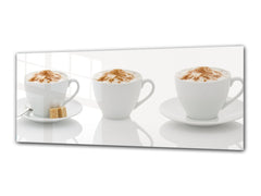Glass Print Wall Art – Image on Glass 125 x 50 cm (? 50” x 20”) ; Coffee 2