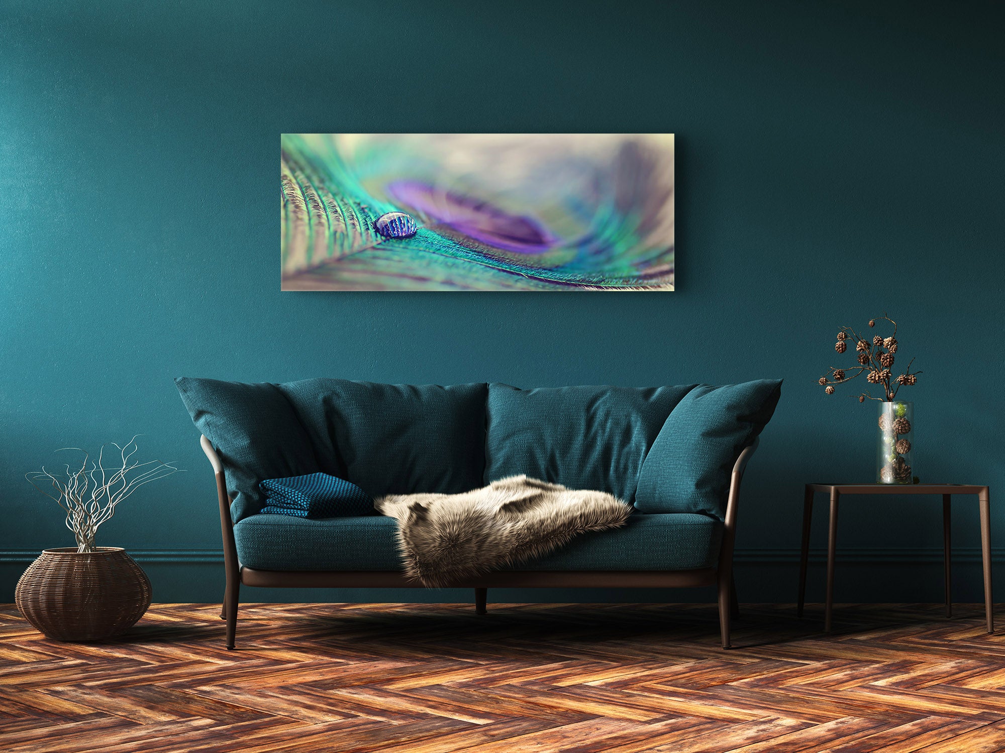 Glass Print Wall Art – Image on Glass 125 x 50 cm (? 50” x 20”) ; Abstract Art. 18