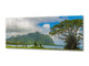 Graphic Art Print on Glass – Available in 5 different sizes – Nature Series 01B: Hawaiian mountains