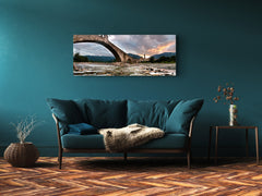 Glass Print Wall Art – Image on Glass 125 x 50 cm (? 50” x 20”) ; Old Bridge