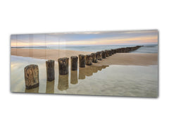 Glass Print Wall Art – Image on Glass 125 x 50 cm (? 50” x 20”) ; Beach 15