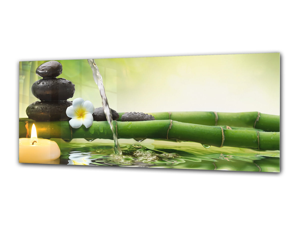 Glass Print Wall Art – Image on Glass 125 x 50 cm (? 50” x 20”) ; Bamboo 1