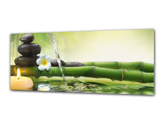 Glass Print Wall Art – Image on Glass 125 x 50 cm (? 50” x 20”) ; Bamboo 1