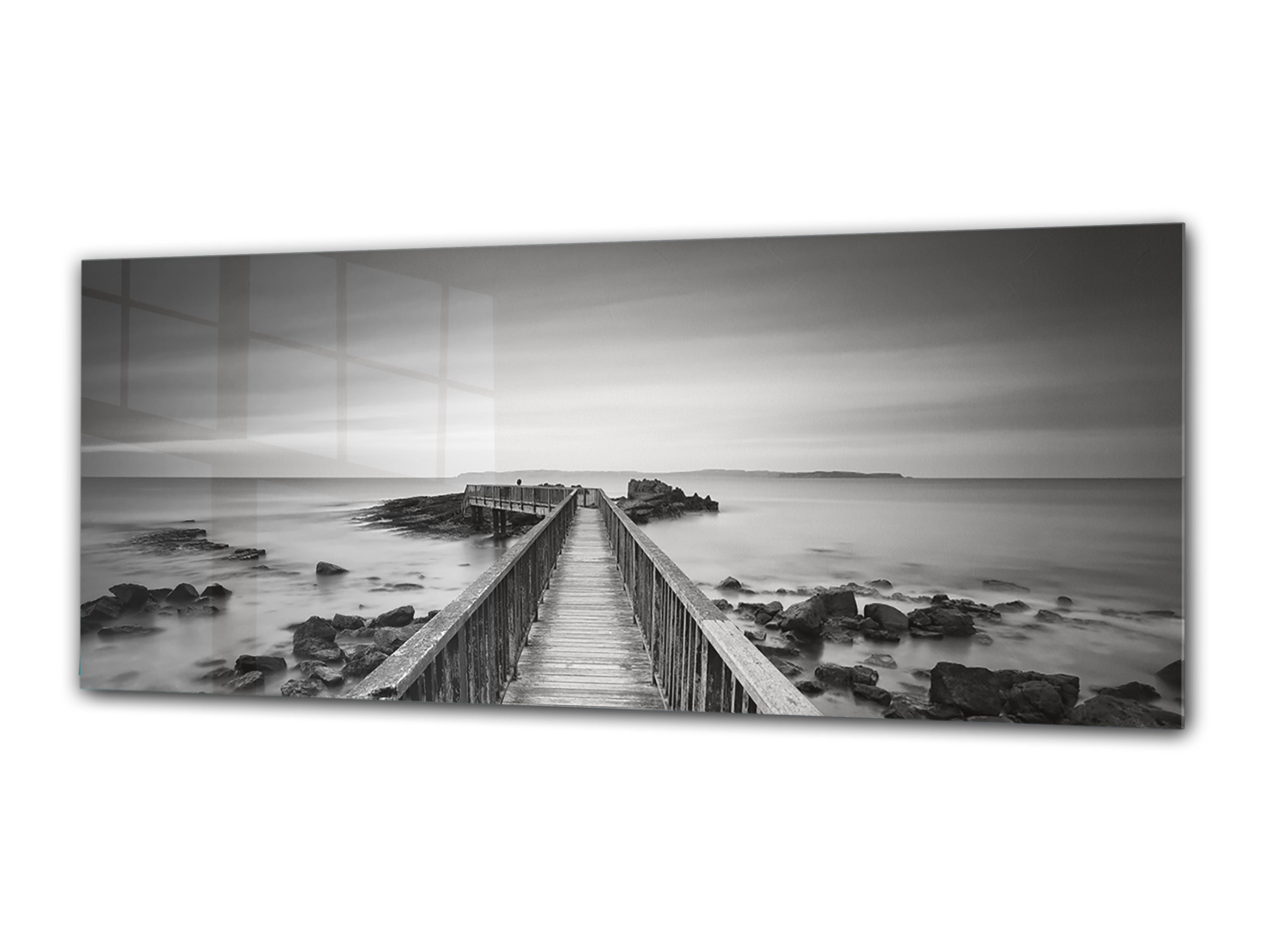 Glass Print Wall Art – Image on Glass 125 x 50 cm (? 50” x 20”) ; Sea 21