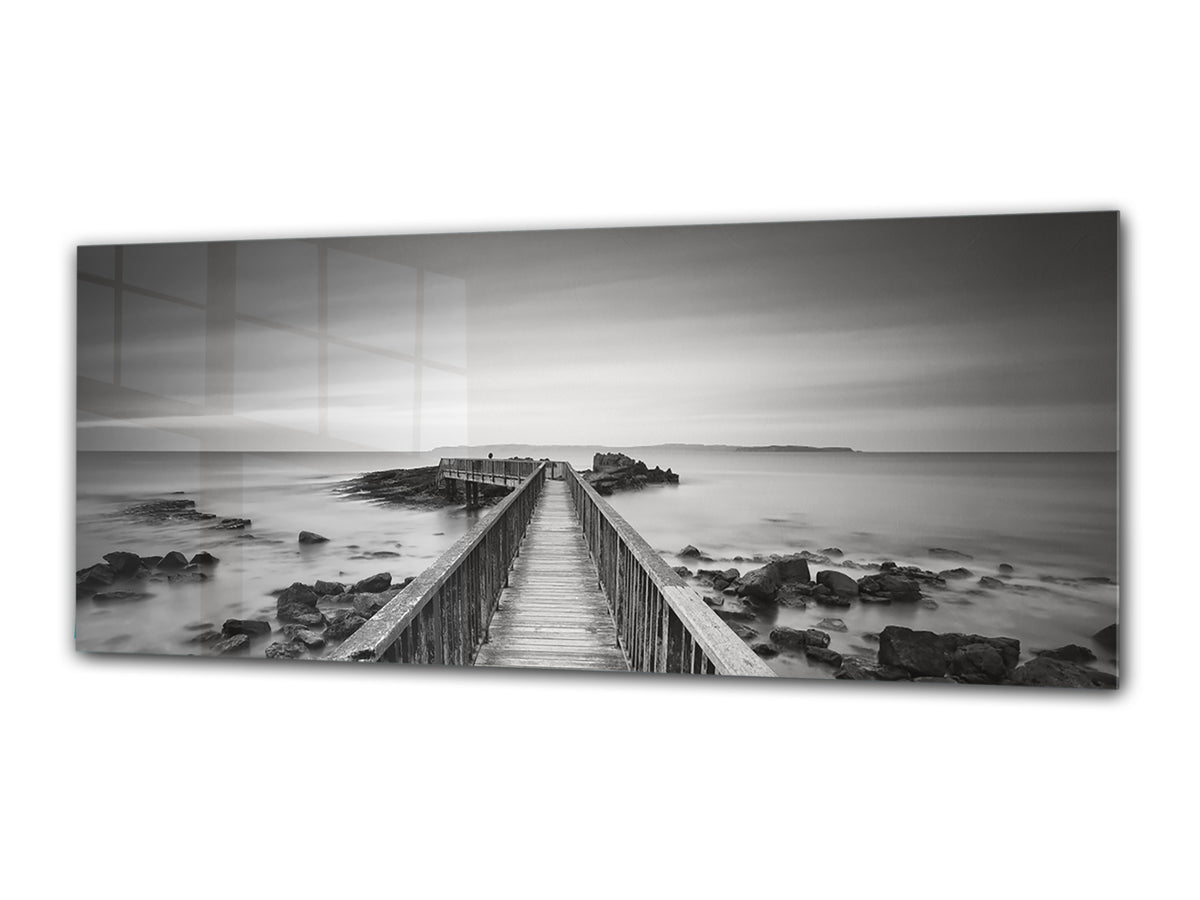 Glass Print Wall Art – Image on Glass 125 x 50 cm (? 50” x 20”) ; Sea 21