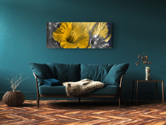 Glass Print Wall Art – Image on Glass 125 x 50 cm (? 50” x 20”) ; Flower 19