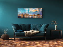 Glass Print Wall Art – Image on Glass 125 x 50 cm (? 50” x 20”) ; City 33