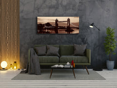 Glass Print Wall Art – Image on Glass 125 x 50 cm (? 50” x 20”) ; Bridge 25