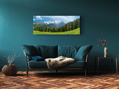 Glass Print Wall Art – Available in 5 different sizes – Nature Series 01A: Snowy mountain tops