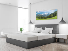 Glass Print Wall Art – Available in 5 different sizes – Nature Series 01A: Snowy mountain tops