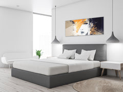 Arte mural con impresión en vidrio: imagen sobre vidrio de 125 x 50 cm (≈ 50” x 20”); Diseño 7