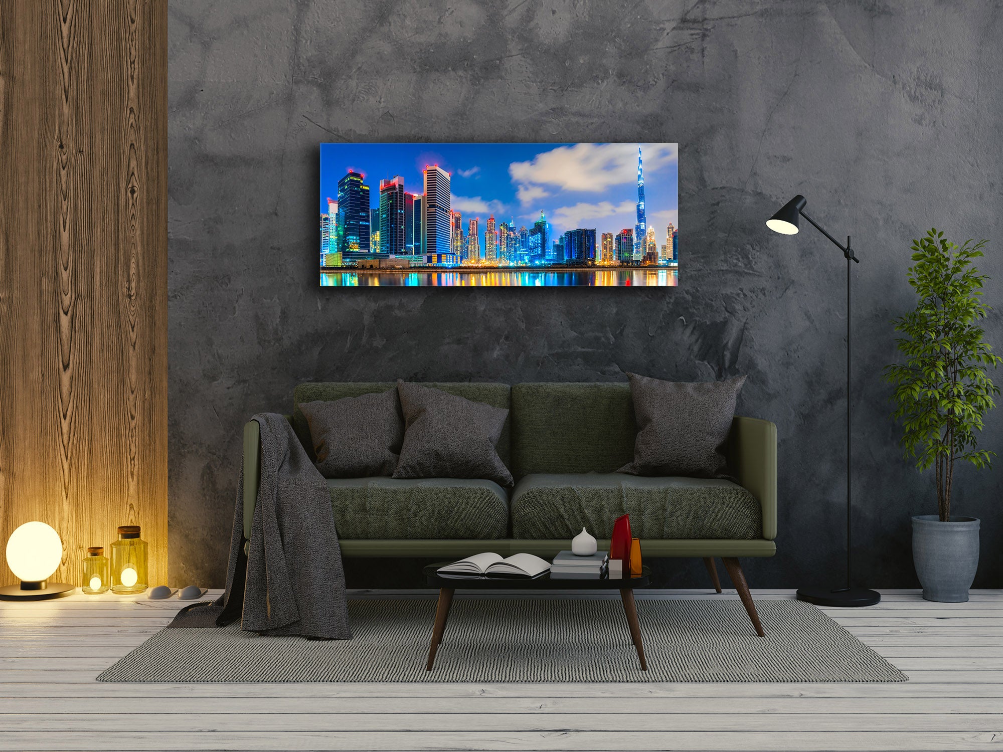 Glass Print Wall Art – Image on Glass 125 x 50 cm (? 50” x 20”) ; City 24