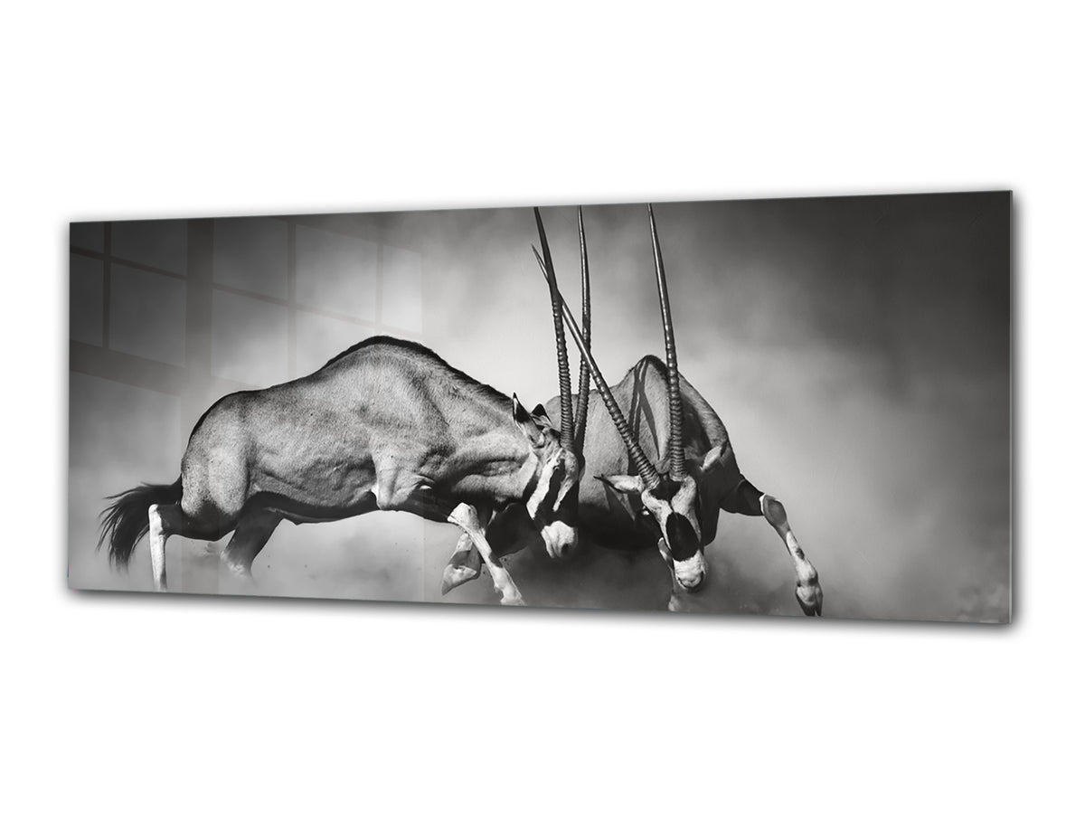 Glass Print Wall Art – Image on Glass 125 x 50 cm (? 50” x 20”) ; Animals 3