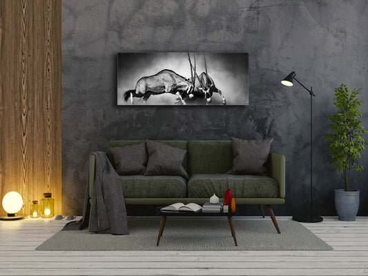 Glass Print Wall Art – Image on Glass 125 x 50 cm (? 50” x 20”) ; Animals 3