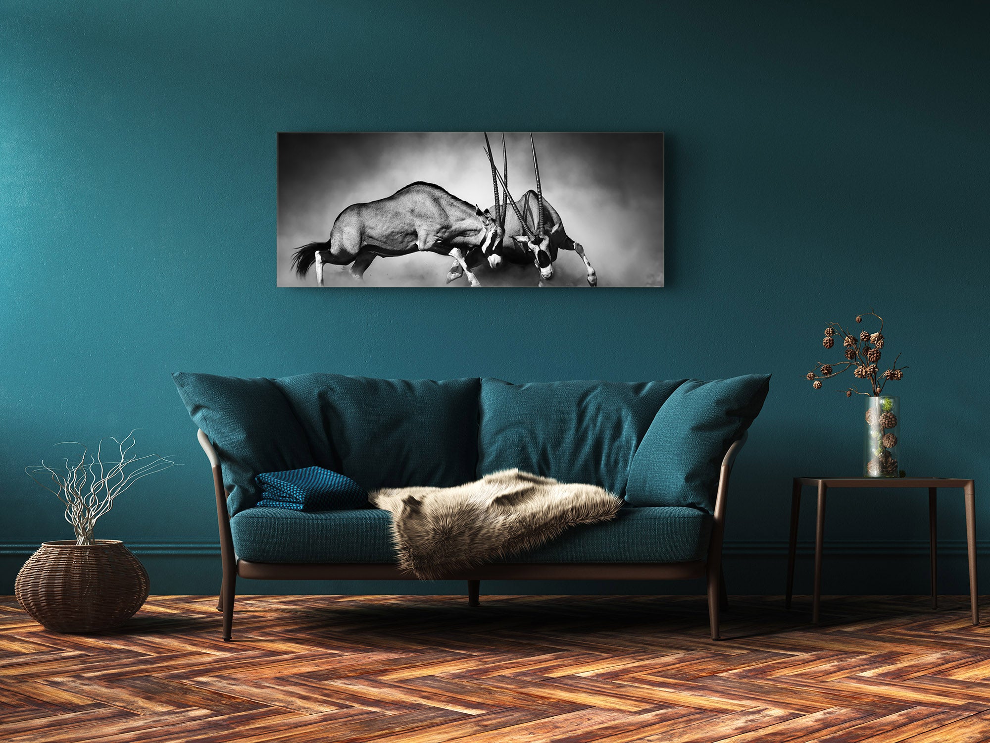 Glass Print Wall Art – Image on Glass 125 x 50 cm (? 50” x 20”) ; Animals 3