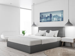 Glass Print Wall Art – Image on Glass 125 x 50 cm (? 50” x 20”) ; City by Night 27